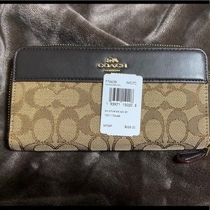 Coach full zip around wallet. Brand new